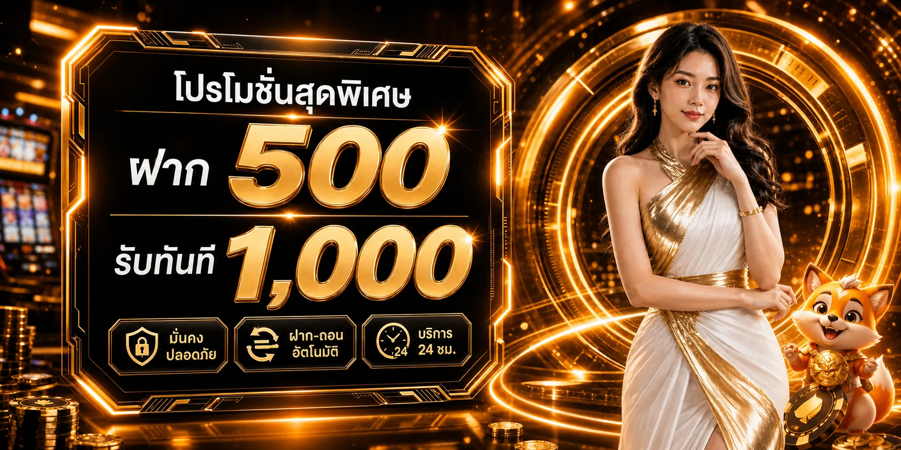 โปรโมชั่นพิเศษและระบบอัตโนมัติของ PayWin168