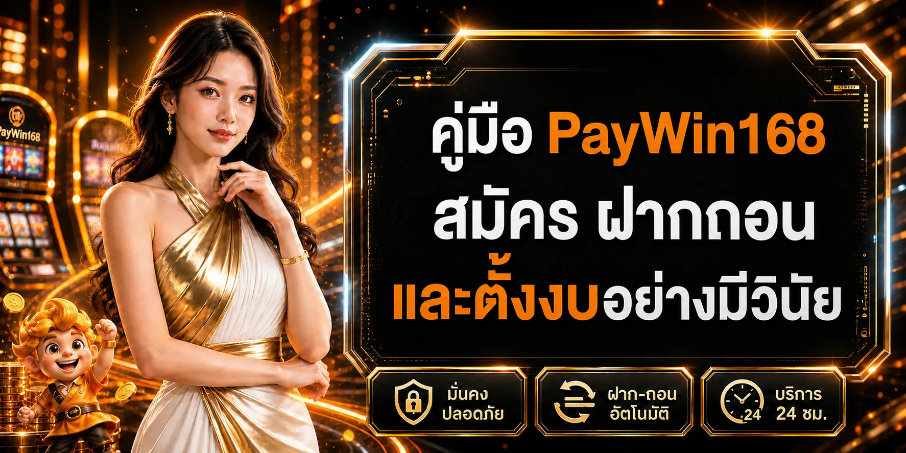 PayWin168 คู่มือสมัคร ฝากถอน และตั้งงบ